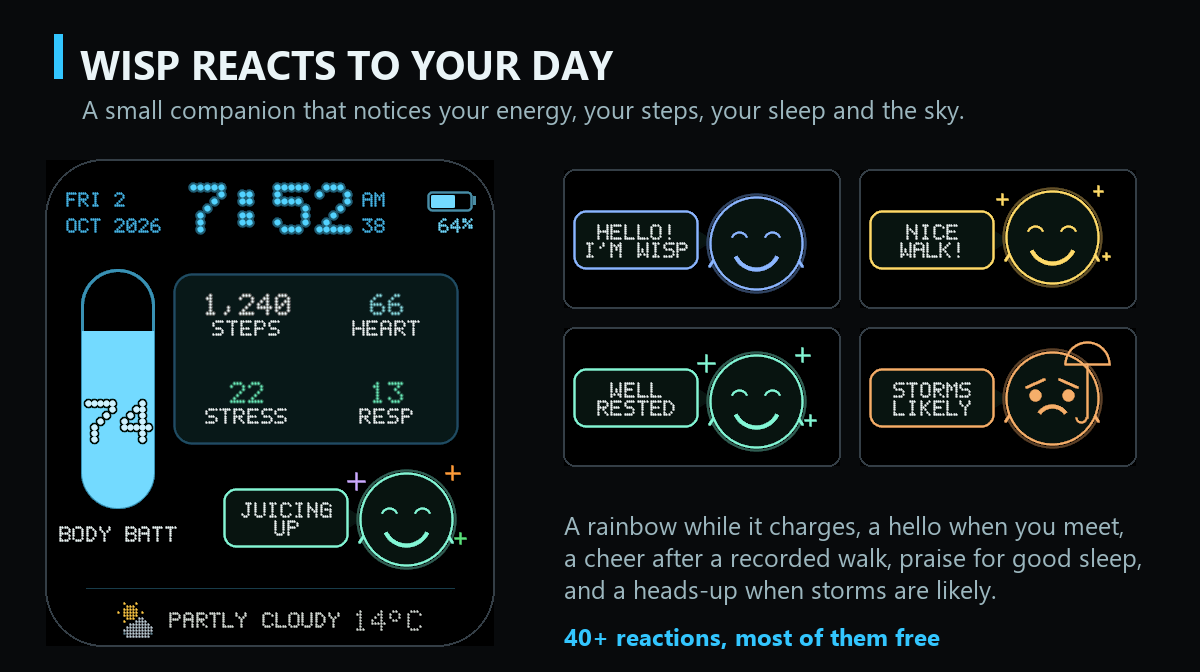 WISPWARE – Wellbeing X1 on a Venu X1