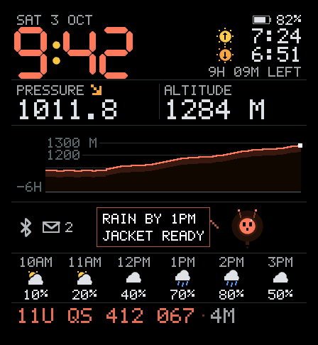 WISPWARE – Trail MAX X1 shown on a Venu X1